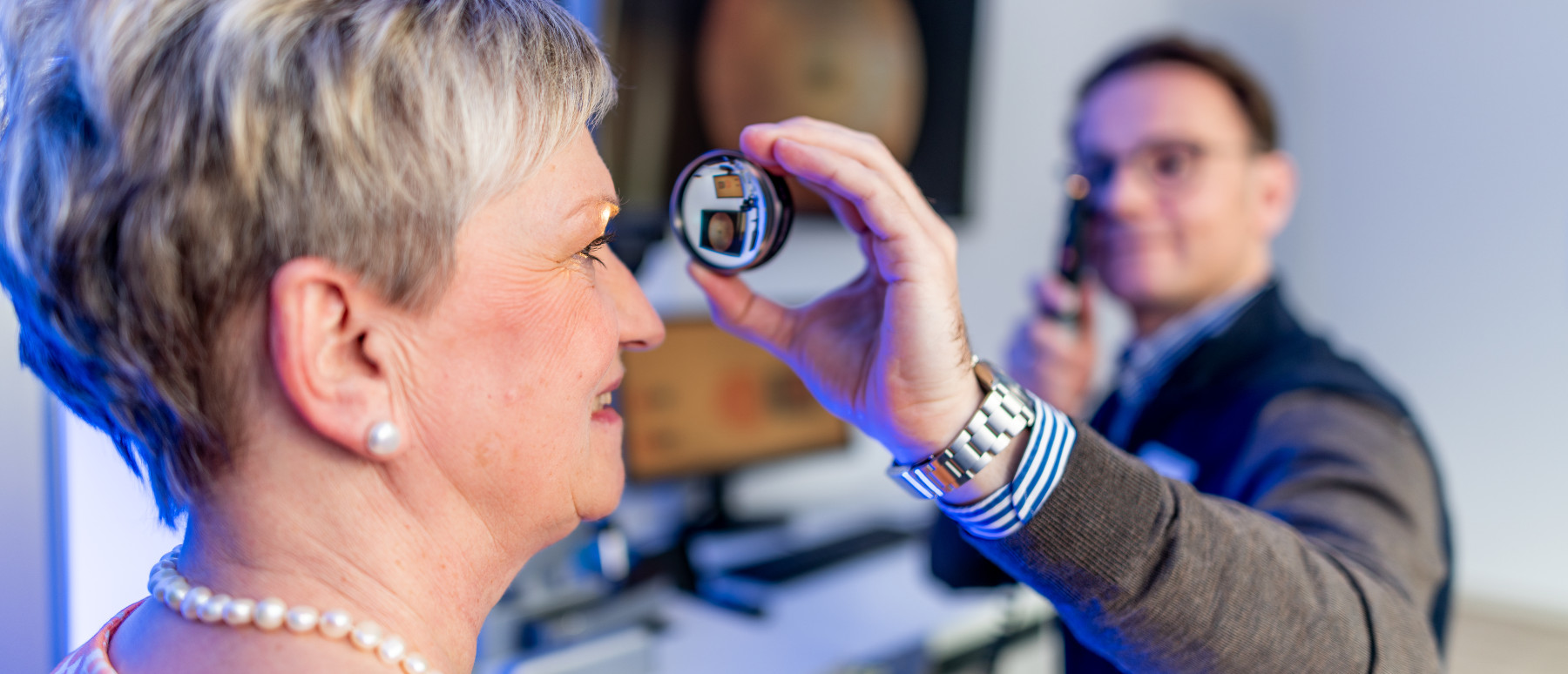 Augenpartner Untersuchung Laser Scanning Ophthalmoskopie